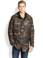 Cole Haan Washed Camo Military Parka