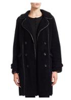 The Fur Salon Shearling Double-breasted Coat