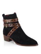 Burberry Bridle Dearlane Suede Ankle Boots
