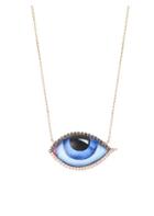 Lito 14k Rose Gold & Diamonds Eye Necklace