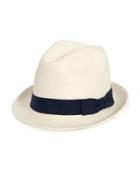 Saks Fifth Avenue Collection Grosgrain-trimmed Fedora