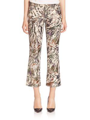 Faith Connexion Glitter Printed Cropped Pants