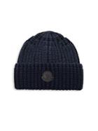 Moncler Folded Knit Wool Beanie
