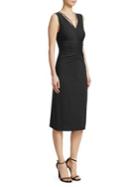 Theory Ruched Pull-on Sheath Dress
