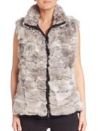 Glamourpuss Reversible Rabbit Fur Vest