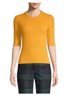 Michael Kors Collection Ribbed Stretch Cashmere Sweater