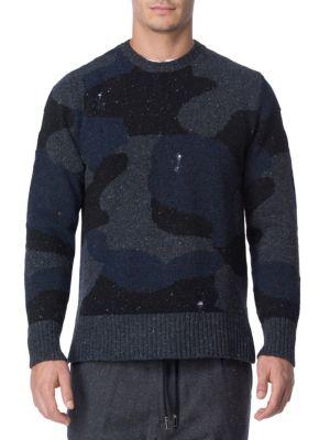 Eleventy Camouflage Merino Sweater