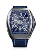 Franck Muller Yachting Vanguard Stainless Steel & Rubber-strap Watch