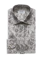 Eton Contemporary Fit Paisley Crease Resistant Dress Shirt