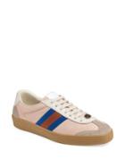 Gucci Leather Low Top Web Sneakers