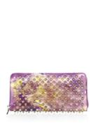 Christian Louboutin Panettone Spiked Patent Leather Wallet