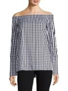 Lafayette 148 New York Amy Checked Top