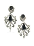 Abs By Allen Schwartz Jewelry Set In Stone Crystal Chandelier Earrings