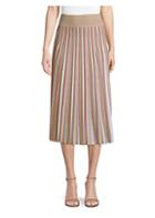 Agnona Merino Wool Pleated Skirt