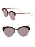Dior Diorama 55mm Rounded Clubmaster Sunglasses