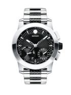 Movado Vizio Stainless Steel & Carbon Fiber Bracelet Watch