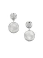Marco Bicego Jaipur White Gold Drop Earrings With Diamonds