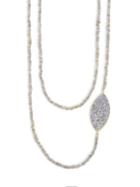 Shana Gulati Banjara Sirsi Sliced Raw Diamond & Labradorite Necklace