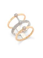 Marli Fifi Diamond & 18k Gold Multi-strand Ring