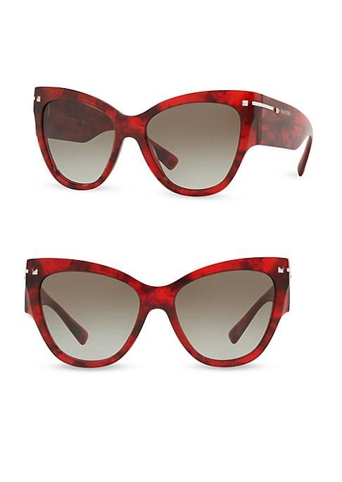 Valentino 55mm Butterfly Sunglasses