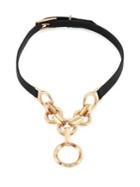 Eddie Borgo Leather O-ring Choker