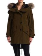 Burberry Ramsford 3-in-1 Hooded Fur Coat