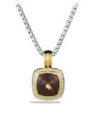 David Yurman Albion Pendant In Gold With Smoky Quartz And Diamonds