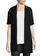 Eileen Fisher Open-front Knitted Cardigan