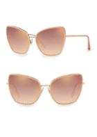 Dolce & Gabbana 61mm Scalloped Cat Eye Sunglasses