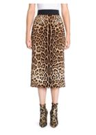 Dolce & Gabbana Leopard Midi Pencil Skirt