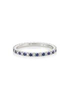 Kwiat Stackables 18k White Gold, Diamond & Sapphire Ring