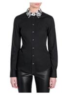 Dolce & Gabbana Embellished-collar Poplin Button-down Shirt