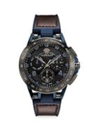 Versace Sport Tech Stainless Steel, Leather & Rubber Strap Watch