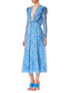 Carolina Herrera Silk Chiffon Midi Dress