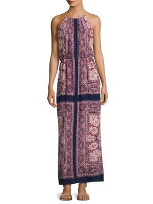 Joie Alandra Border-print Silk Maxi Dress