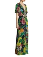 Camilla Floral Silk Maxi Dress