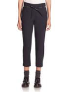 Brunello Cucinelli Cropped Pants With Leather Belt