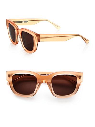 Acne Purple Leo Square Sunglasses