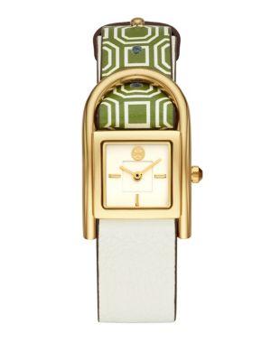 Tory Burch Thayer Leather-strap Watch