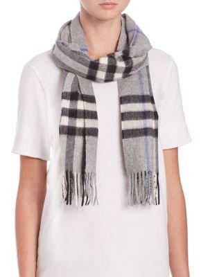 Burberry Stone Giant Check Cashmere Scarf