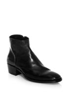 John Varvatos Collection Ludlow Leather Zip Ankle Boots