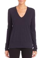 James Perse Long-sleeve Cotton Jersey Top