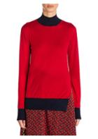 Marni Cashmere Contrast Turtleneck Sweater