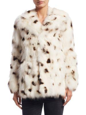 Saint Laurent Fox Fur Coat