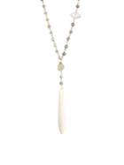 Chan Luu White Mix Adjustable Necklace