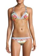 Camilla From Rio With Love Ball Floral-print Bikini Set