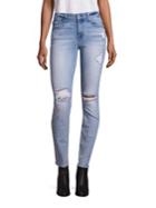 7 For All Mankind Distressed Skinny Jeans