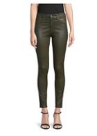 Ag Jeans Farrah Skinny Ankle High-rise Leatherette Jeans