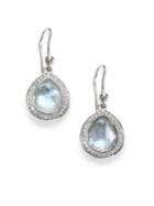 Ippolita Stella Swiss Blue Topaz, Mother-of-pearl, Diamond & Sterling Silver Doublet Teardrop Earrings