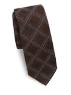 Canali Dots & Squares Silk Tie